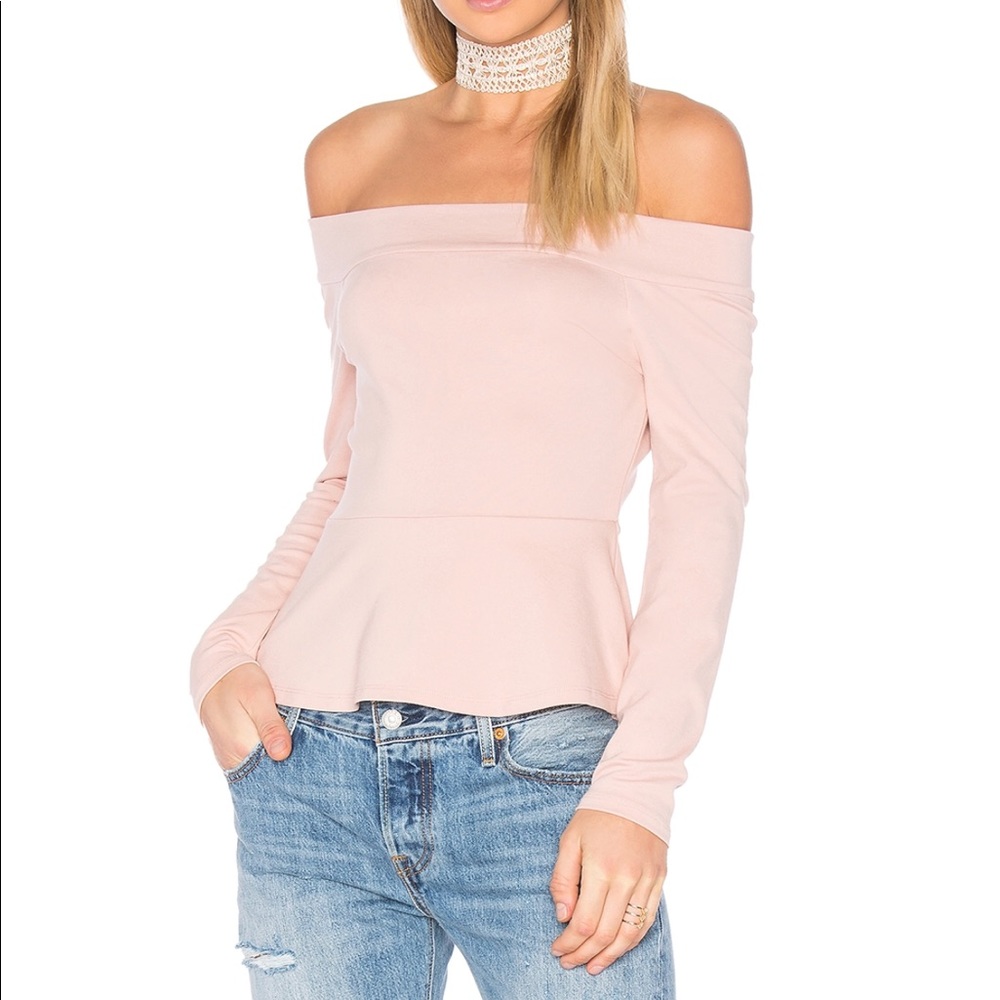 BCBG “Alea” peplum Top